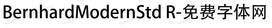 BernhardModernStd R字体转换